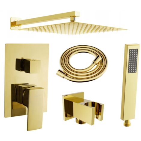 Mexen Uno DR02 set doccia a incasso, oro - 71435DR02-50