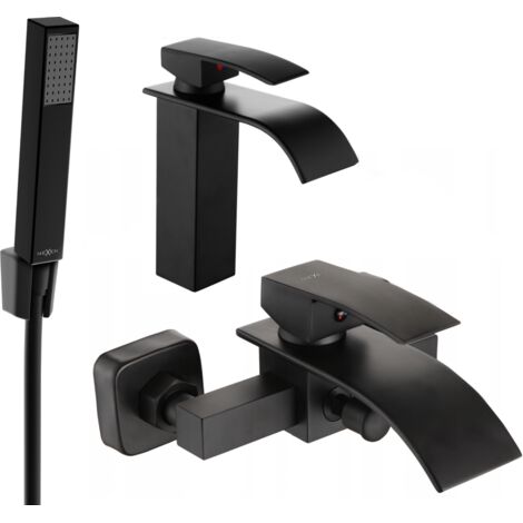 Mexen Aries R77 set da bagno, nero - 744803R77-70