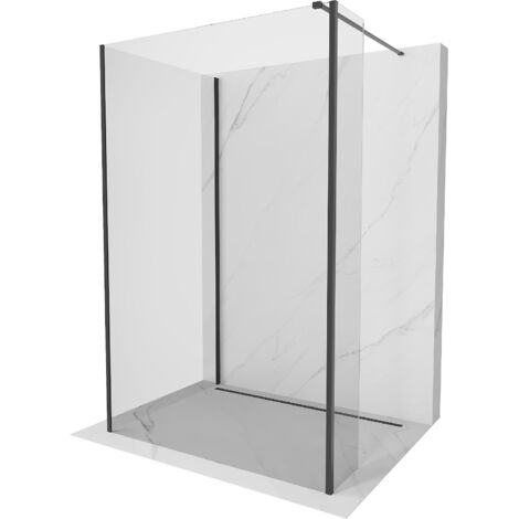 Mexen Kioto parete doccia Walk-in 120 x 95 x 30 cm, trasparente, nera - 800-120-095-221-70-00-030 (1/5)