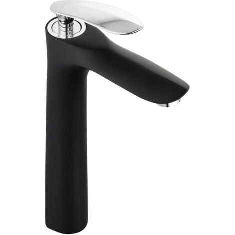 Mexen Lily batteria lavabo alta, nero/cromo - 73610-17 (1/2)