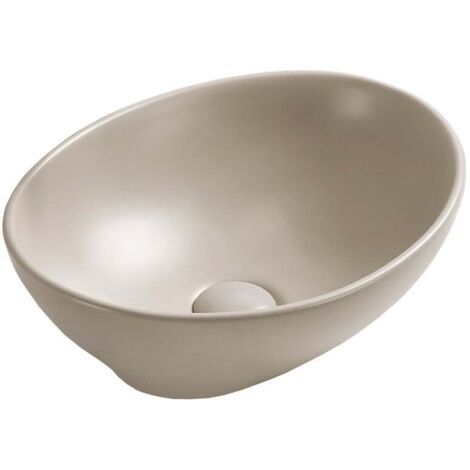 Mexen Elza lavabo da appoggio 40 x 33 cm, beige opaco - 21014066