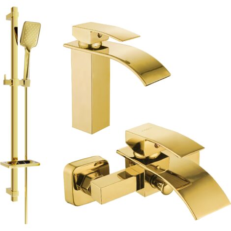 Mexen Aries DQ62 set da bagno, dorato - 744803DQ62-50