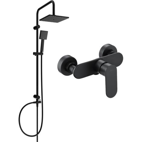 Mexen Tord set doccia da incasso con soffione e miscelatore doccia Milo, nero - 71340200-70