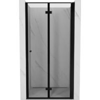 Mexen Mist-F porta doccia pieghevole destra 60 cm, cornice nera, nero - 8A6-060-000-70-70-P