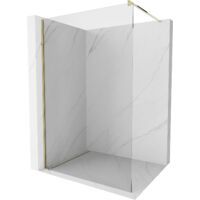 Mexen Kioto parete doccia Walk-in 60 x 200 cm, trasparente 8 mm, oro - 800-060-101-50-00