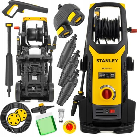 Nettoyeur haute pression Stanley 300 bars à aspiration automatique pour aluminium, double puissance 2500 W