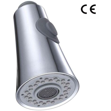 Douchette Robinet Cuisine 2 Jets Tête de Robinet de Rechange Douchette pour Robinet Remplacement Douchette pour Mitigeur Cuisine, placage, G1/2"/61001 (1/4)