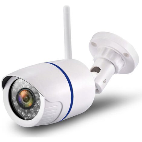 Camera Surveillance WiFi Exterieur Réseau de caméras de surveillance sans fil HD 1080P Caméra WIFI étanche intérieure et extérieure Macaron (1/4)