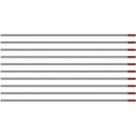 Soudage Tig Tungstène RIVERWELD Électrode De Tungstène Pour Soudage TIG à 2% De Thorium WT20 Avec Extrémités Rouges 2,4 Mm X 175 Mm, Paquet De 10 électrode Tig Soudage Tig Tungstène RIVERWELD Électrode De Tungstène Pour Soudage TIG à 2% De Thorium WT20 Avec Extrémités Rouges 2,4 Mm X 175 Mm, Paquet De 10 électrode Tig