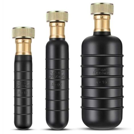Kit de Vessie Drainage, 3 Vessies Nettoyage Drain S'Adaptent à 1 6 Tuyaux Débouche les Blocages Tenaces dans le Principal et Égouts (1/4)