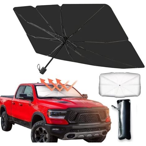 Pare-soleil de pare-brise avant de voiture et parapluie d'isolation thermique, pliable, protection UV et thermique, adapté à la plupart des camions SUV MPV