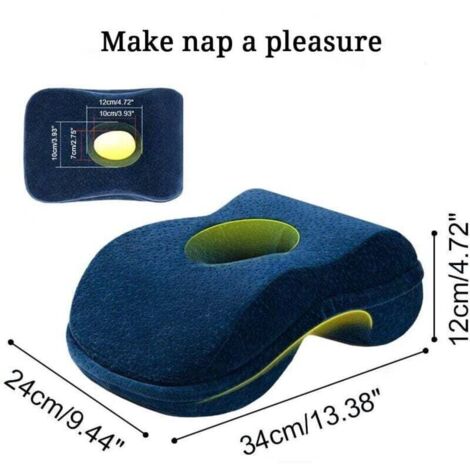 Oreiller De Soutien Tête Pour Pilates - Coussin Ergonomique Semi-circulaire, Mousse Et Simili Cuir - Confort Pour Exercices Au Sol Ou Tapis