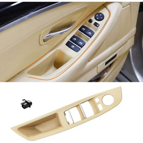 Pour BMW Série 5 F10/F11 Poignée de porte, Poignée de porte avant, Poignée intérieure gauche F10 F11 : 520 523 525 528 530 535 (2010-2016) - Beige (1/4)