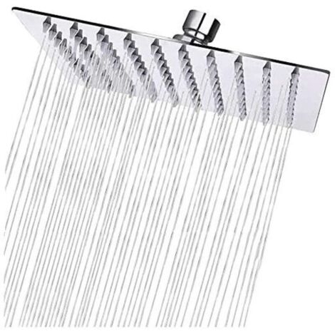 Tete de douche Pluie Carré en Acier Inox 50CM - Haute Pression Pommeau Douche, Économiseur d'Eau, Anti-Calcaire, Rotation 360°, Installation Facile (1/4)