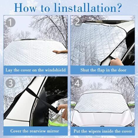 Couverture Pare-Brise Anti-Gel Hiver Pour Voiture