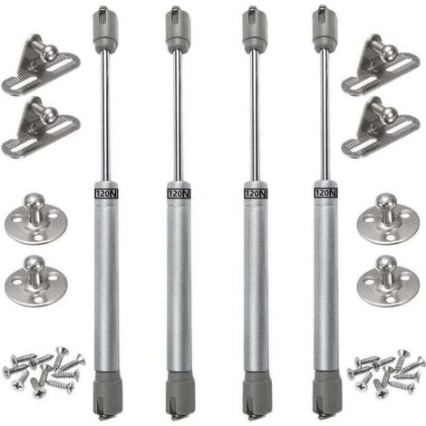 4PCS vérins à gaz 120N verin meuble hydraulique ressort amortisseurs à gaz d'origine porte armoire de cuisine Bras pneumatique pour levage de porte armoire (1/4)