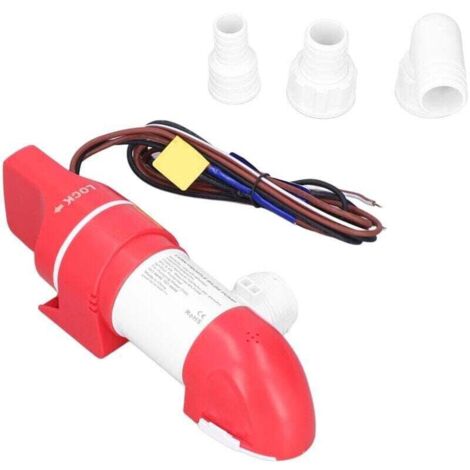 Pompe De Cale Bateau 1100GPH 12V Rotation 360° - Pompe Électrique Automatique Avec Détection D'Eau