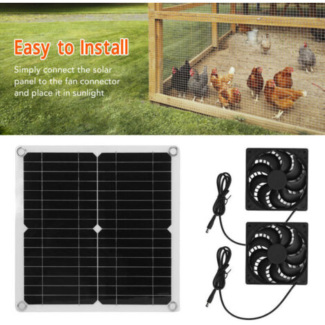 HURRISE Ventilateur D'extraction Solaire Système D'alimentation Solaire