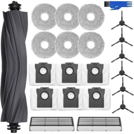 Kit 24 Accessoires Pour Robots Dreame – Brosse Caoutchouc, Serpillères, Sacs, Filtres, Brosses Latérales