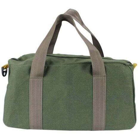 Sac à outils, sac à outils, sac à outils robuste, sac à outils à large ouverture, petit sac à outils multiples, sac à outils de plomberie (vert) 14" (1/4)