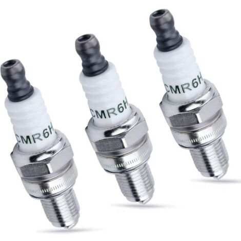 Bougie d'allumage pour NGK , 3365 CMR6H Bougie d'allumage pour Stihl/Bosch/Honda/Autolite/Brisk/Husqvarna/Echo pour Champion RZ7C RZ7CT10 965 Remplacement NGK stk 3365 (3 pièces) (1/4)