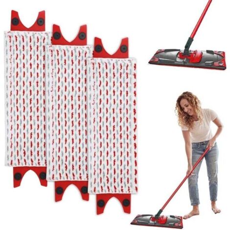 3 Pièces Serpillere Recharge pour Vileda Balai Microfibre Kit, pour Vileda Ultramax Mop/UltraMax Plus/Easy Wring UltraMax Absorbante Recharge