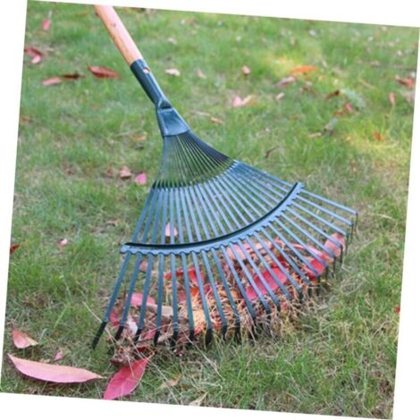 Râteau De Jardin 5 Dents - Manche Ergonomique Antidérapant Pour Travailler La Terre, Le Sable, La Pelouse - 3