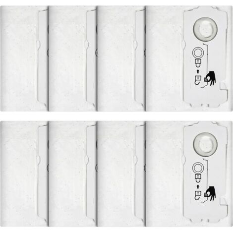 Lot de 8 sacs filtrants SELFCLEAN SC-FIS-CT MINI/MIDI-2/5 pour aspirateur Festool CT MINI/MIDI 2019+, grande capacité, pièces de rechange uniques (1/4)