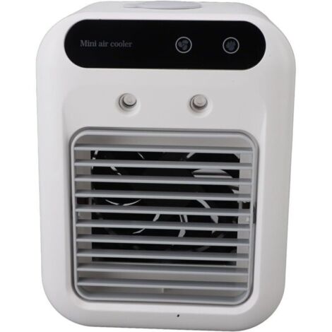 Climatiseur Portable , Climatiseur Mobile Silencieux , Refroidisseur d'air de 500 ml , Rafraichisseur d'air , 2 Vitesses+2 Modes de Brumisation , Réglage de la direction du vent à 20° , Mini Climatise