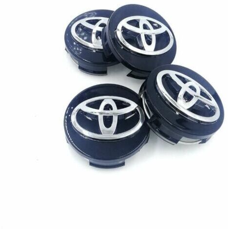 Couvercle de moyeu de centre de roue Toyota 4 62 mm pour insigne de logo noir (1/4)