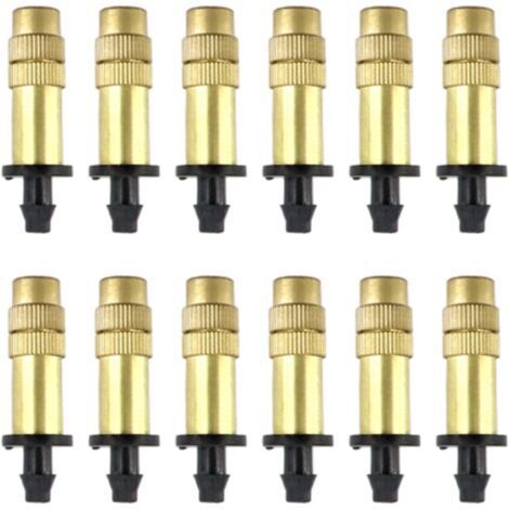 15 Pièces Buse Atomisation Cuivre Réglable - Arroseur Jardin Laiton Irrigation Pulvérisation
