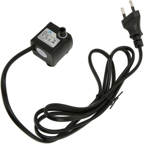 Mini pompe à eau Submersible réglable et silencieuse, pompe de fontaine étanche IPX8 avec ventouse pour Aquarium, prise ue 220-240V,