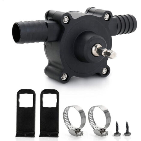 Pompe de perceuse électrique, pompe à eau mini pompe de perceuse électrique à main pompe auto-amorçante portable pompe de perceuse ménage petite pompe à eau pour la maison jardin, 6. 35Mm (1/4)