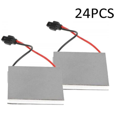 Lot de 24 générateurs de ventilateur de poêle alimenté par la chaleur, moteur de rechange pour poêle à domicile, ventilateur de cheminée, brûleur à bois, 40 x 40 mm (1/4)