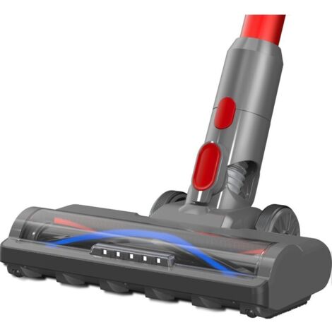 Brosse Compatible avec Dyson Aspirateur V7, V8, V10, V11, V15 Tête de brosse de nettoyage électrique avec lumière frontale Pour sols durs et moquettes à poils courts.