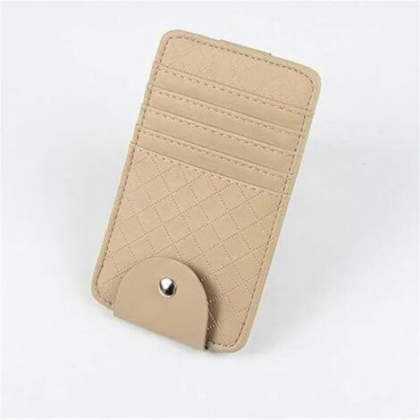 Support Lunettes pour Voiture Sac Rangement Pour Lunettes Soleil Pare-soleil Voiture Clip Point Pochette Rangement Pour Lunettes Soleil Carte Crédit Sac Rangement Intérieur Voiture Porte-Lunettes pour