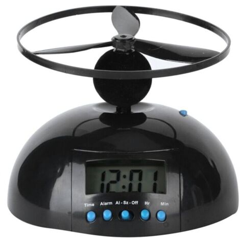 Horloge volante Réveil Volant Fantaisie Mini Hélice Ronde Portable Numérique LCD Articles Ménagers electromenager fait (1/4)