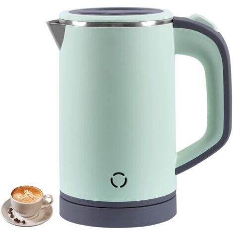 Petite bouilloire de voyage 800 ml - Bouilloire de voyage - 5 minutes - Bouilloire portable - Mini bouilloire de camping - Silencieux - Bouilloire de voyage en acier inoxydable - Bouilloire de voyage