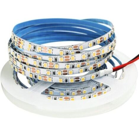 Bande LED 12V 5M blanc chaud 3000K – IP65 étanche – 120 LEDs/m pour éclairage décoratif intérieur et extérieur – Économie d'énergie - 600LEDs