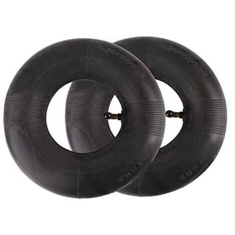 Lot de 2 chambres à air 410/350-6 Micro Tiller 4.10/3.50-6 Coude Pneumatique Machines de jardin pour chariots, chariots de transport, chariots de jardin, tondeuses à gazon (1/4)