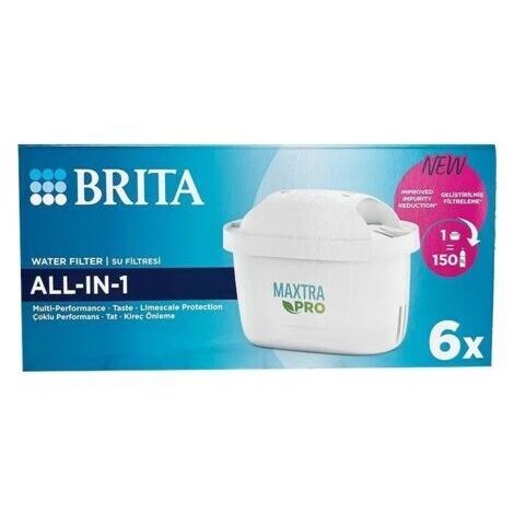 Convient aux cartouches filtrantes multifonctions tout-en-un BRITA MAXTRA PRO (paquet de 6)