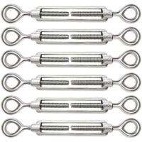 Stück verstellbare M5-Drahtseilspanner, Öse und Öse aus Edelstahl 304 für Kabelspanner, Stahlseilspanner, Hakenzubehör