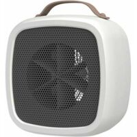 Chauffage soufflant, petit radiateur électrique portable, radiateur soufflant de salle de bain, mini radiateur soufflant en céramique, radiateur d'espace pour le chauffage de la salle de bureau (blanc