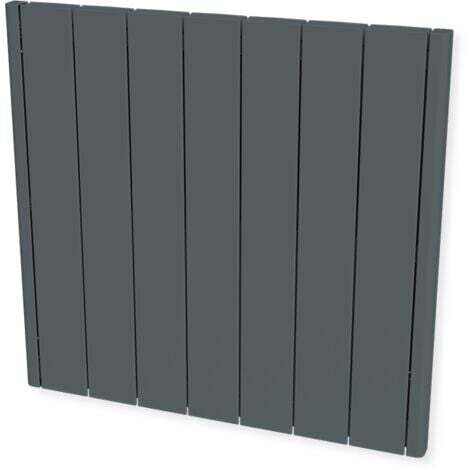 Carrera – Radiateur à inertie céramique anthracite 1500W – Chaleur douce et durable – Système breveté pour répartition homogène – Thermostat électronique