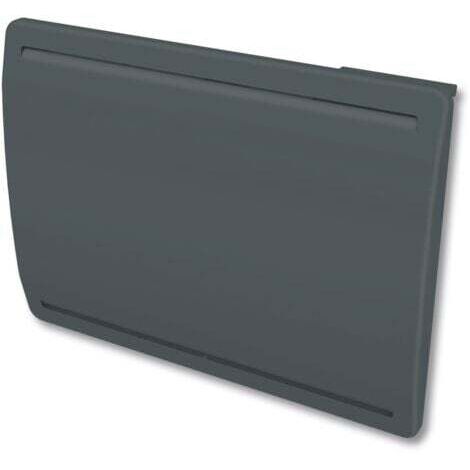 Carrera – Radiateur à inertie 1000W – Céramique gris anthracite – Thermostat électronique – Chaleur douce et durable – Support mural H