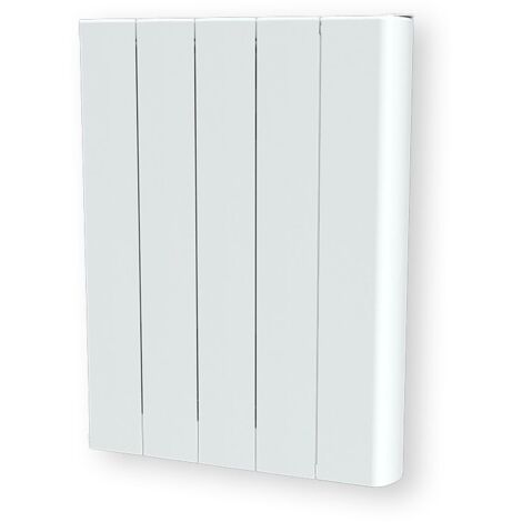 Carrera – Radiateur à inertie céramique 1000W – Horizontal et plat – Corps en fonte d'aluminium – Affichage digital et programmation hebdomadaire