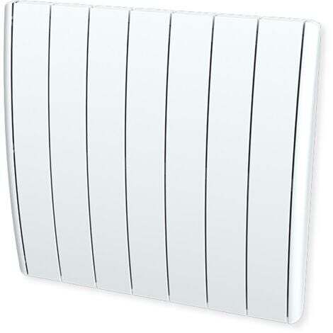 Carrera – Radiateur à inertie fonte 1500W – Format horizontal – Affichage digital – Modes confort et éco – Sécurité thermique – Coloris blanc brillant