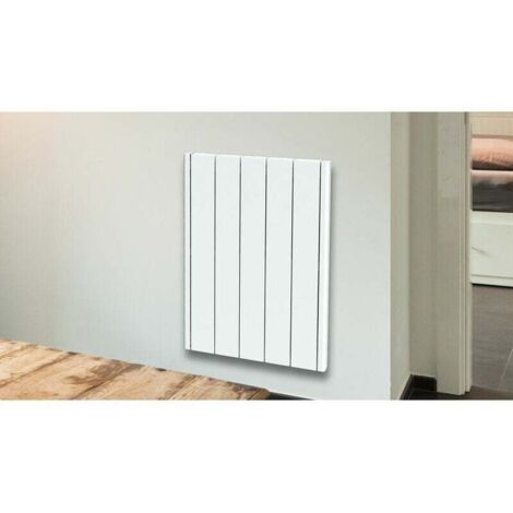 Carrera – Radiateur à inertie céramique 1000W – Corps en pierre naturelle – Horizontal et plat – Affichage digital et programmation hebdomadaire (1/4)