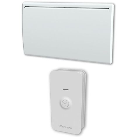 Carrera – Radiateur à inertie céramique 1500W – Affichage digital – Thermostat électronique – Support mural en H pour installation facile (1/4)