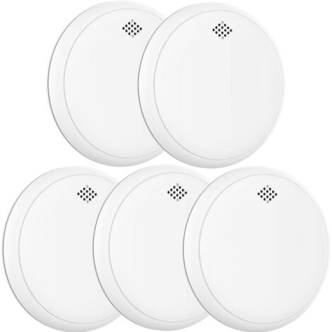 Détecteur de fumée et de monoxyde de carbone Aroha Safety Pro Sleep Line - Batterie 10 ans - Alarme incendie et détecteur de CO - 5 pièces